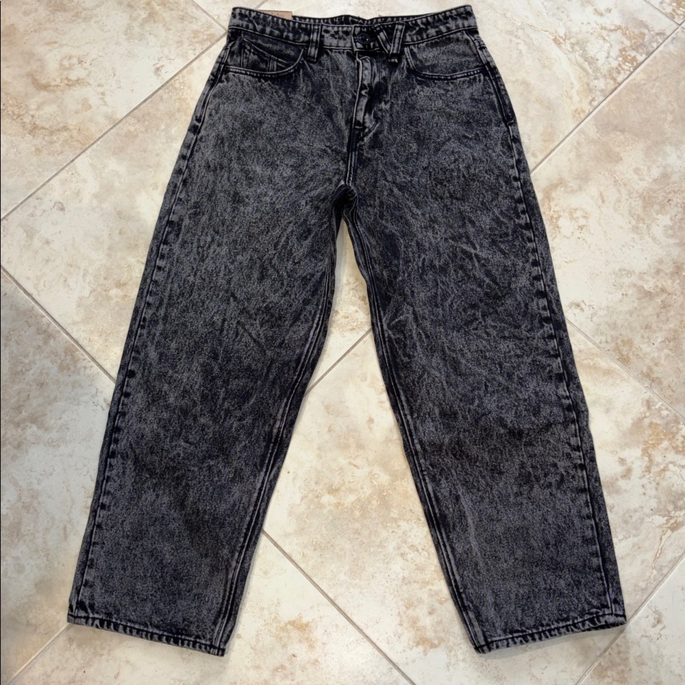 Volcom Billow Tapered Jeans Black acid wash nwt - Picture 7 of 12